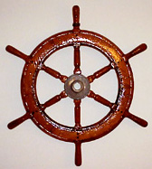 Original pilot's wheel from a client's 1935 Herreshoff Ketch